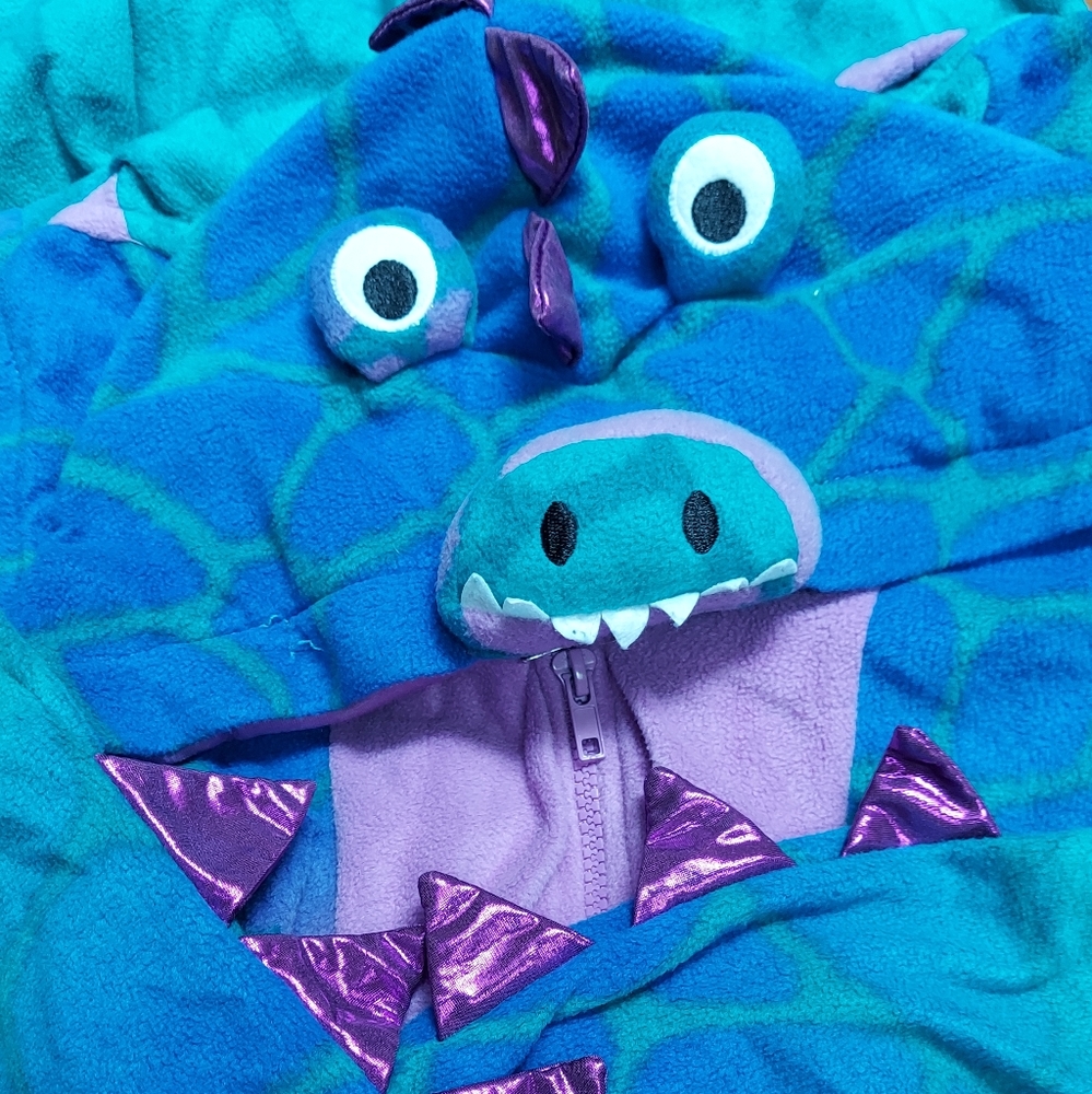 Unisex Big Kid's Dragon Halloween Costume Onesie Pajama Jumpsuit (Adult XS)